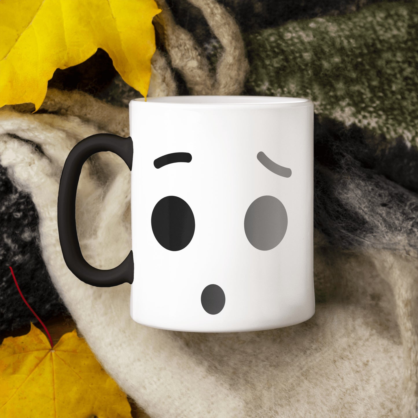 Color Changing Surprised Face Mug - Coffee or Tea Mug - Gift or Get Yourself a New Mug
