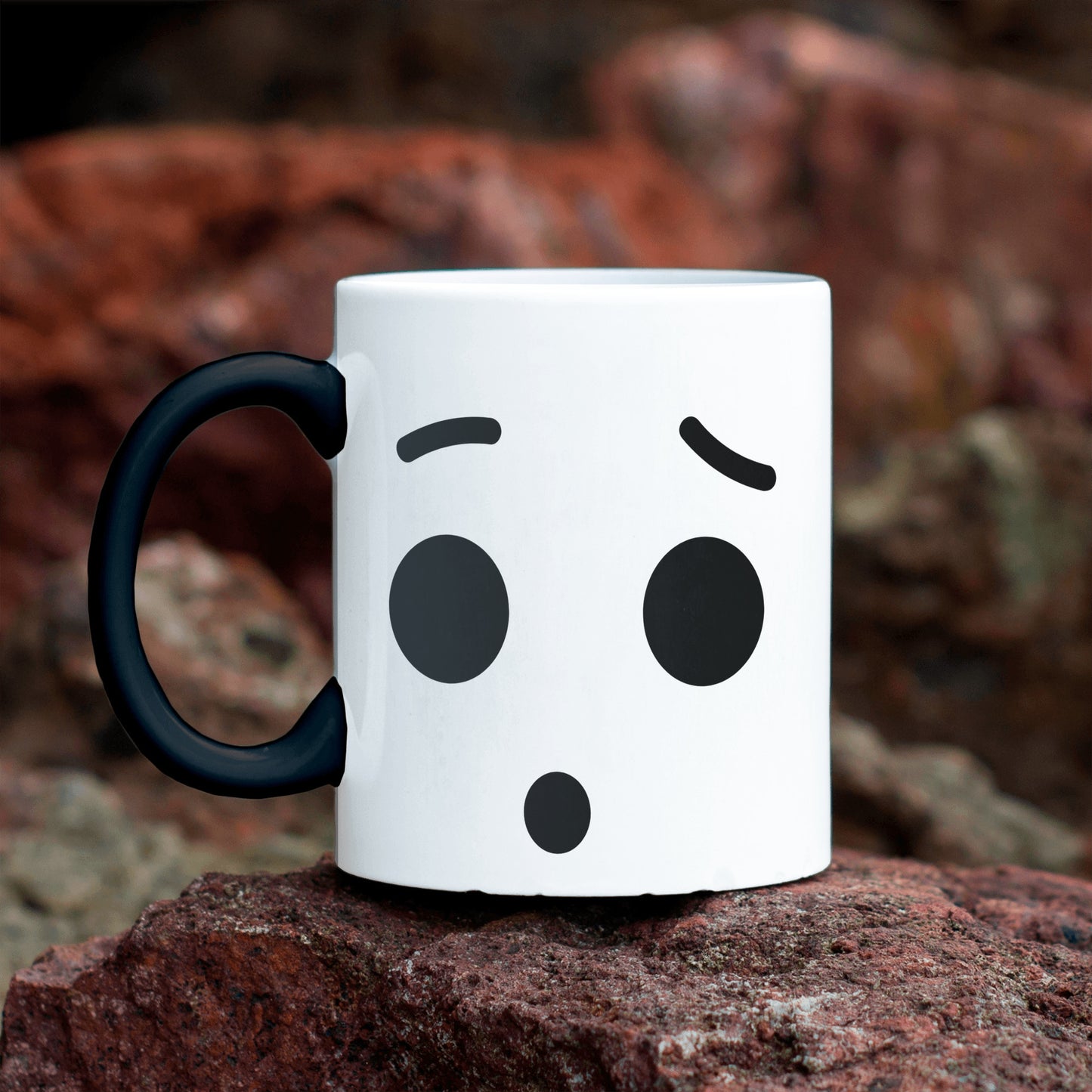 Color Changing Surprised Face Mug - Coffee or Tea Mug - Gift or Get Yourself a New Mug